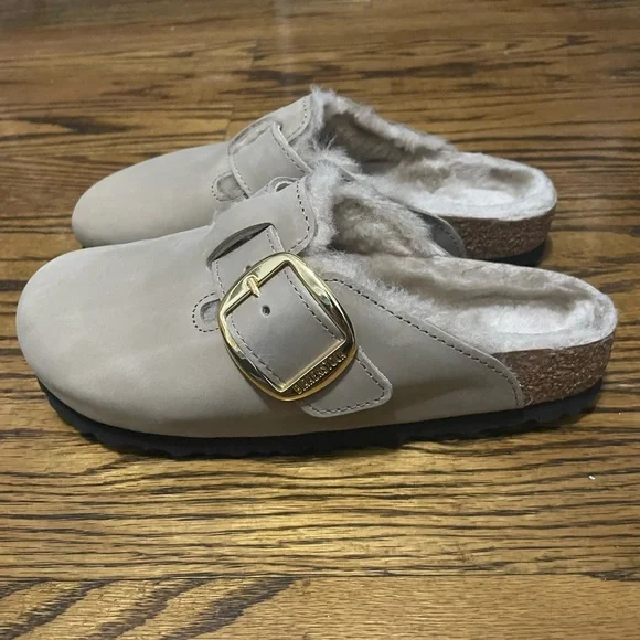 Birkenstock - Boston Big Buckle Shearling Clog - Picture 4 of 6